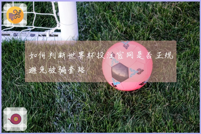 如何判断世界杯投注官网是否正规避免被骗套路